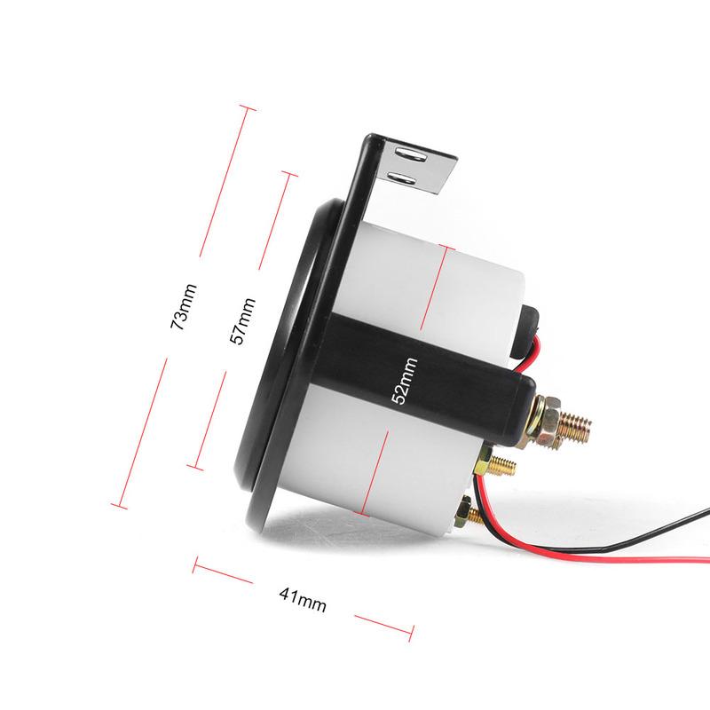 Car 2"52mm Universal Voltmeter 8~16V Volts Gauge White Light Voltage Gauge Car Meter Racing Meter TT101264