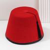 Tarboosh Fez Hat For Men Universal Red Moroccan Hat Ottoman Round Hat Breathable Turkish Tassels Cap Role Play Headwear