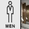 1PC Personalized Creative Door Plates Toilet Sign Signage Board Home Decor Sign Plaque Acrylic