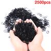 2500Pcs Kind Baby Haar Klar Gummibänder Elastische Zöpfe Zöpfe Haar Ring Seile