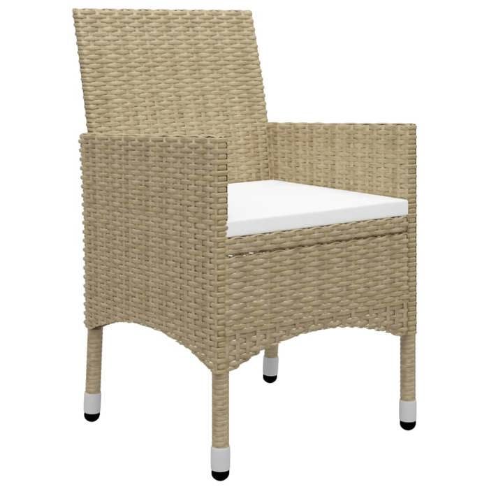 Exclusive House - 5 Pcs Garden Dining Set Beige