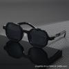 European and American new personalized hip-hop sunglasses men's high-end punk wear fashion multilateral sunglasses women's retro