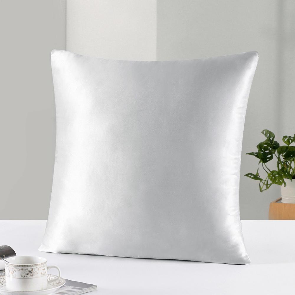 22 Momme 100% Silk Cushion Cover Decorative Pillows 45x45cm 70x70cm Pillow Case Home Decoration Funda Cojin For Living Room