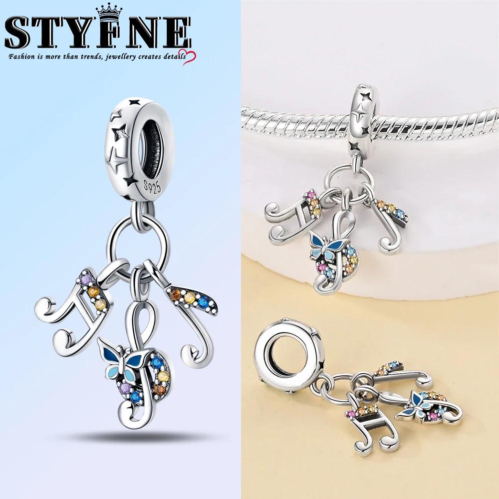 Romantic Music Charms Beads Copper Piano Violin Red Guitar Punk Saxophone Pendants Fit Bracelet Diy Jewelry