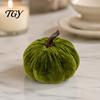 Halloween Table Centerpieces Small Artificial Velvet Pumpkin Decoration, Fall Thanksgiving Soft Stuffed Photography Props for Autumn Ornament, Harvest