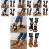 Cross-border Roman Style Fashion Vintage Women's Sandals With Soft Bottom And Comfortable Wedge Heel