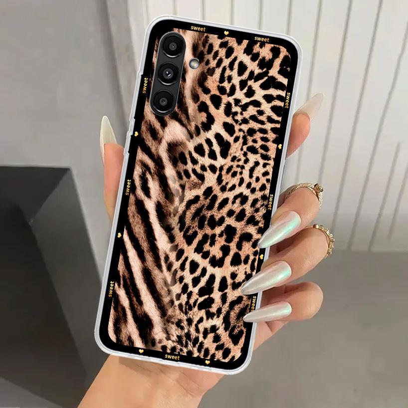 Animal Leopard Print Phone Case for Samsung Galaxy A17 A16 A37 A26 A36 A57 A56 A15 A25 A35 A55 A14 A24 A34 A54 A13 A23 A33 A53 G