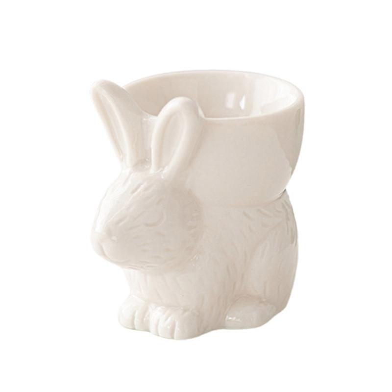 Rabbit Shape Eggs Cups Handmade Eggs Tray Eggs Supplies Boiled Eggs Holder Add a Touch of Charm to Your Breakfast Table