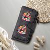 Kangaroo Print Long Wallet Casual PU Leather Purse for Daily Use 