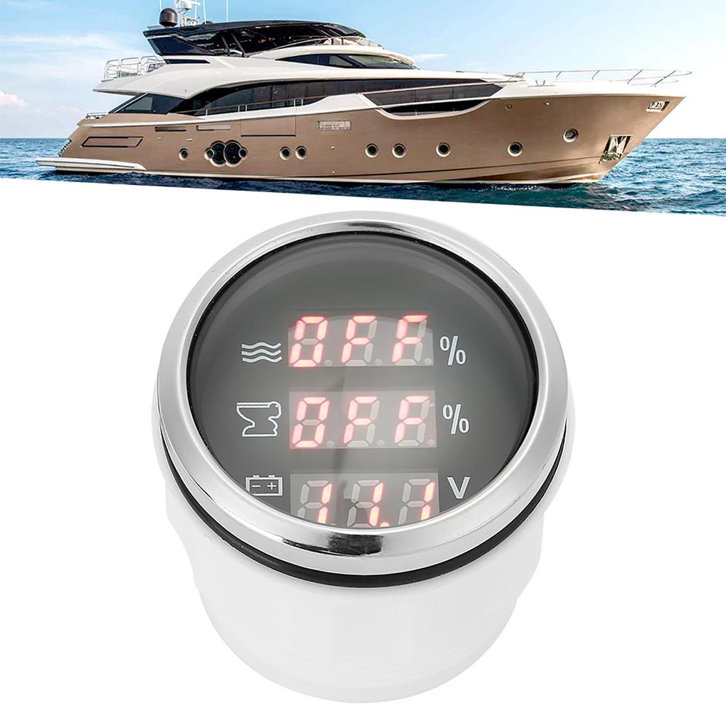 52MM 2in 3‑In‑1 Water Level Meter Sewage Gauge Voltage Instrument 0‑190 Ohm EU Standard