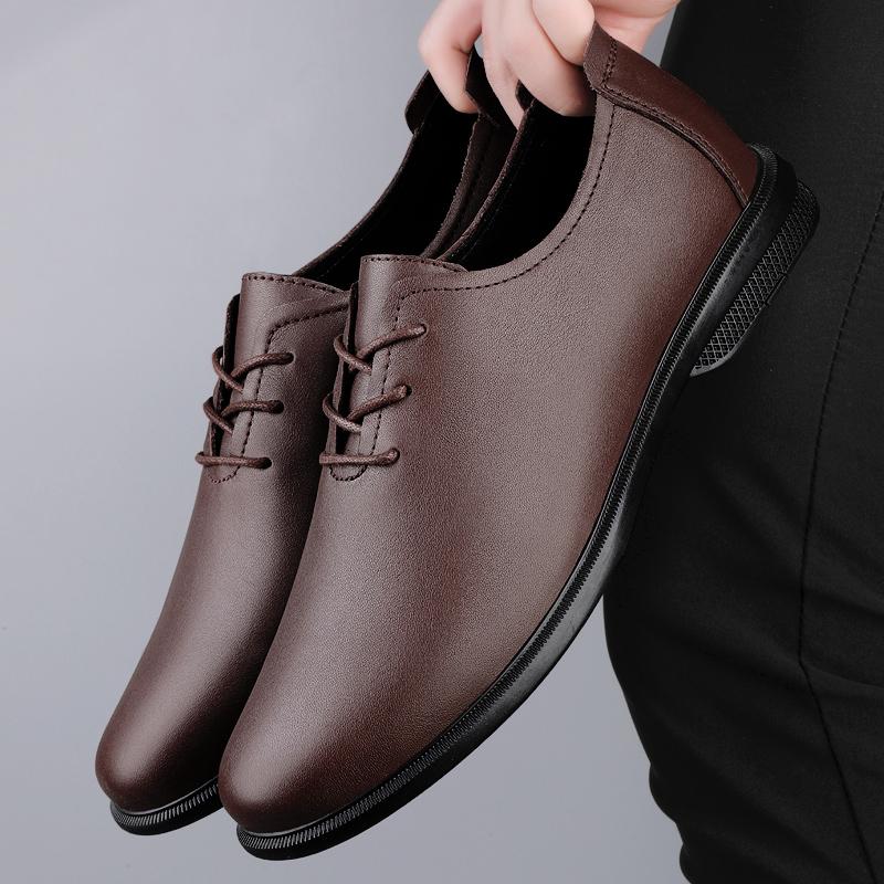 Fashion Business Male Gentleman Casual Shoes Men's Dress Shoes Genuine Leather Oxfords Shoes for Men 2025 New British Style Luxury Flats