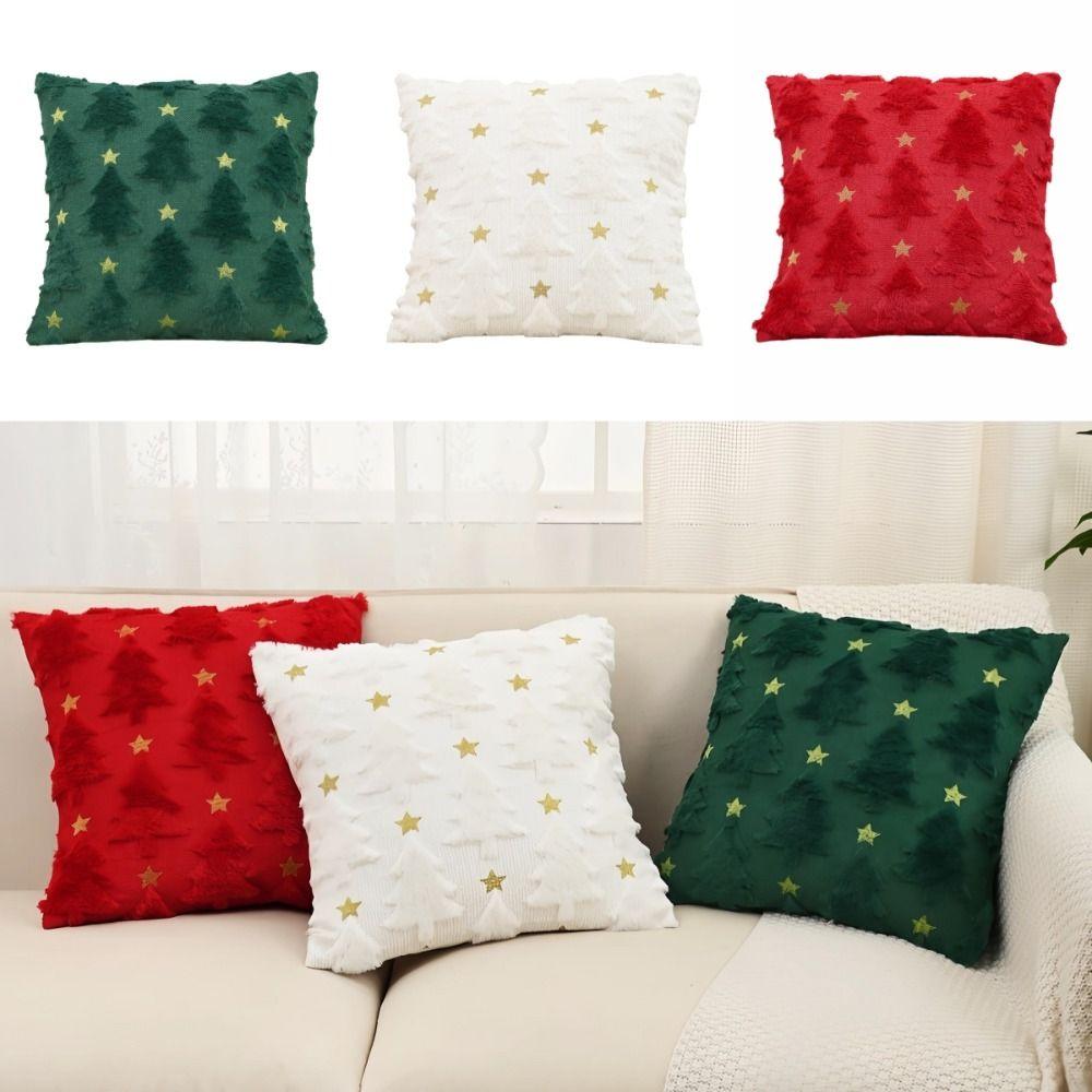 Decorative Xmas Pillowcase Christmas Tree Pillow Case New Pillow Covers  Party Decor