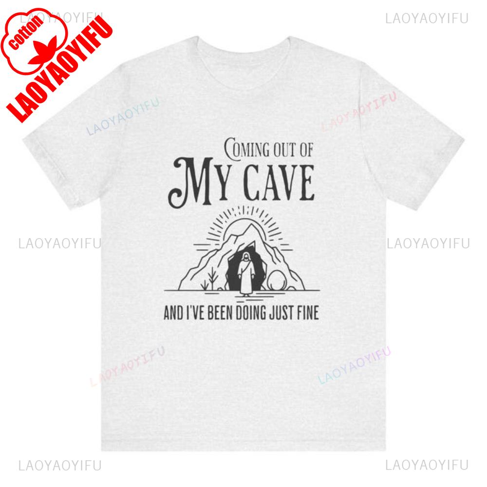 Coming Out of My Cave Jesus Shirt Jesus Meme Funny Jesus Easter Shirt He Is Rizzen Funny Quote Tee Music Lyric Shirt 4XL