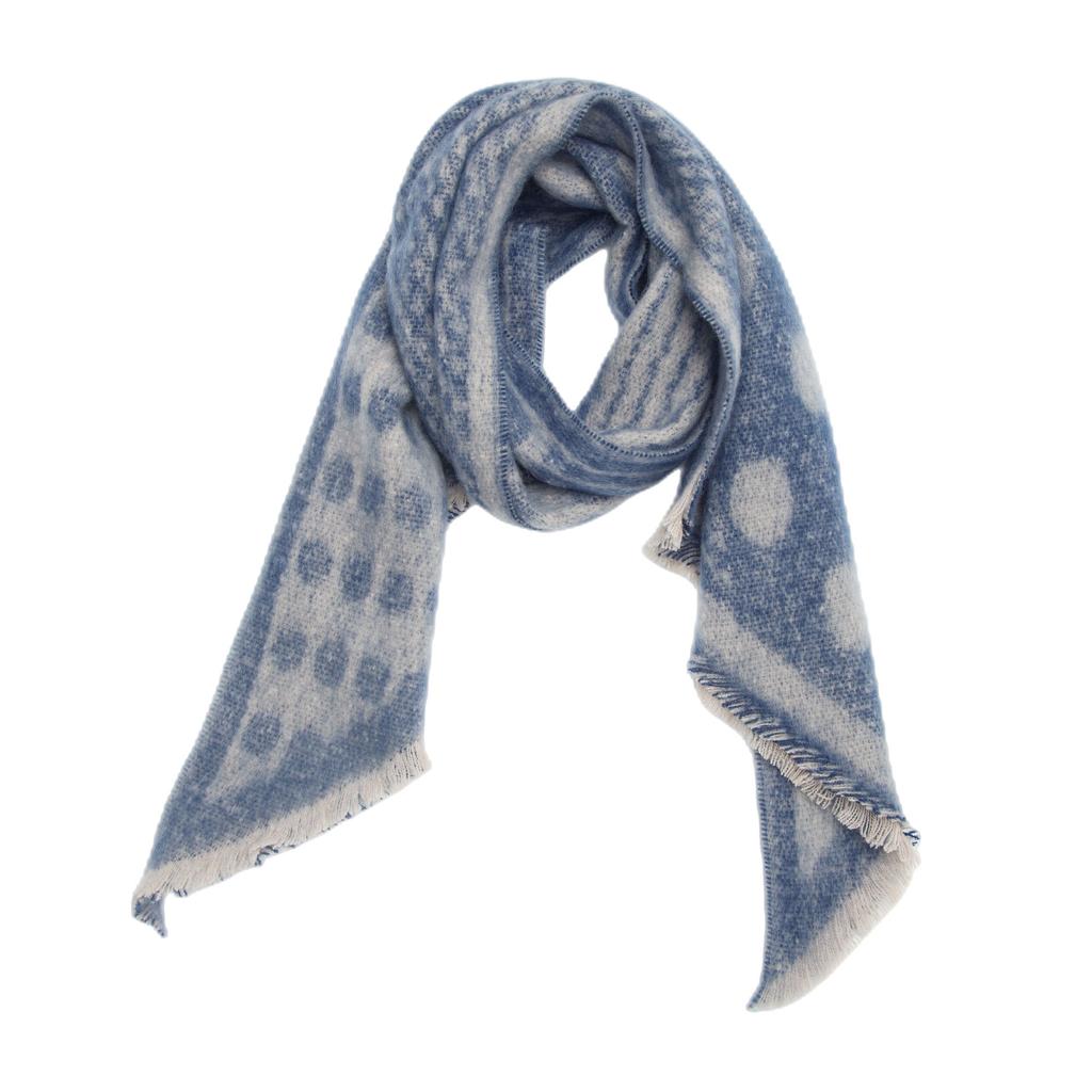 Autumn Winter Warm Shawl Women's Thick Polka Dot Scarf