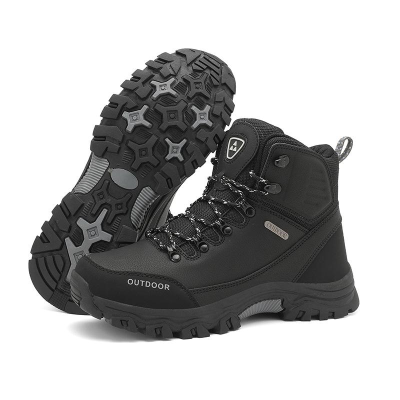 

2025 Men s Plus Size Wear-Resistant Winter Hiking Snow Boots 44