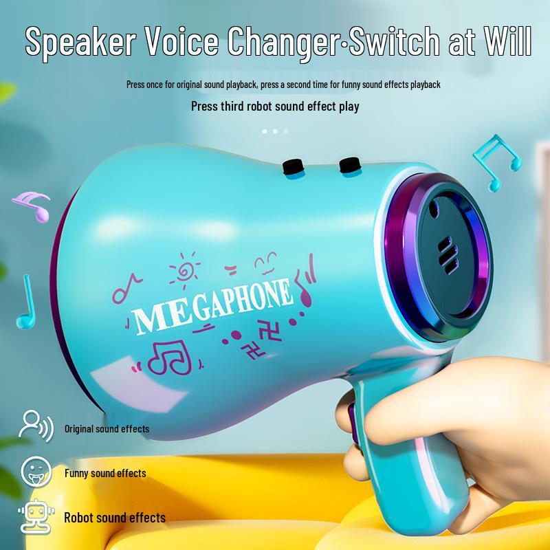 

Kids Recording Megaphone: Cute Keychain & Backpack Pendant with Music & Fun Atmosphere