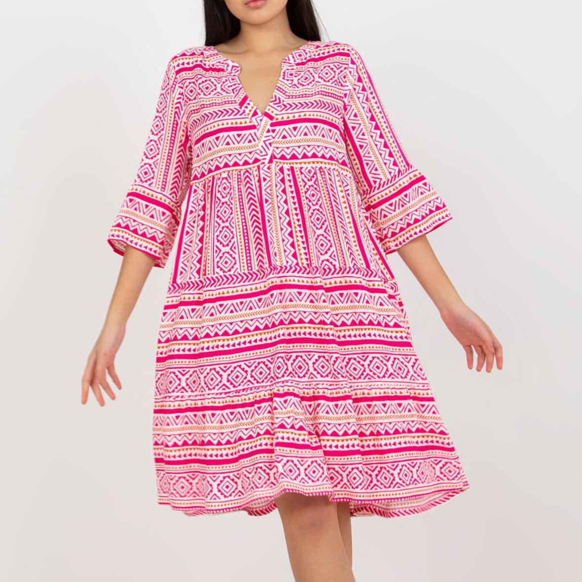 

GMXIA Женская мода Лето Весна с цветочным принтом с коротким рукавом и v-образным вырезом с высокой талией повседневные платья XXL красный