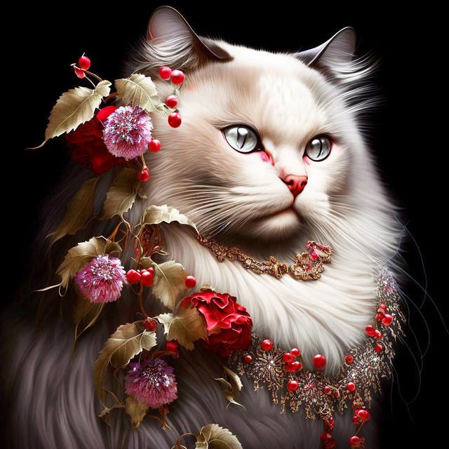 Neue Diamant Malerei Tier Voller Bohrer Stickerei Katze Bild Von Strass Mosaik Blumen Handarbeiten Wohnkultur