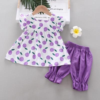 Weste Mädchen Zweiteiliger Kinderkleidung Kurzarmanzug