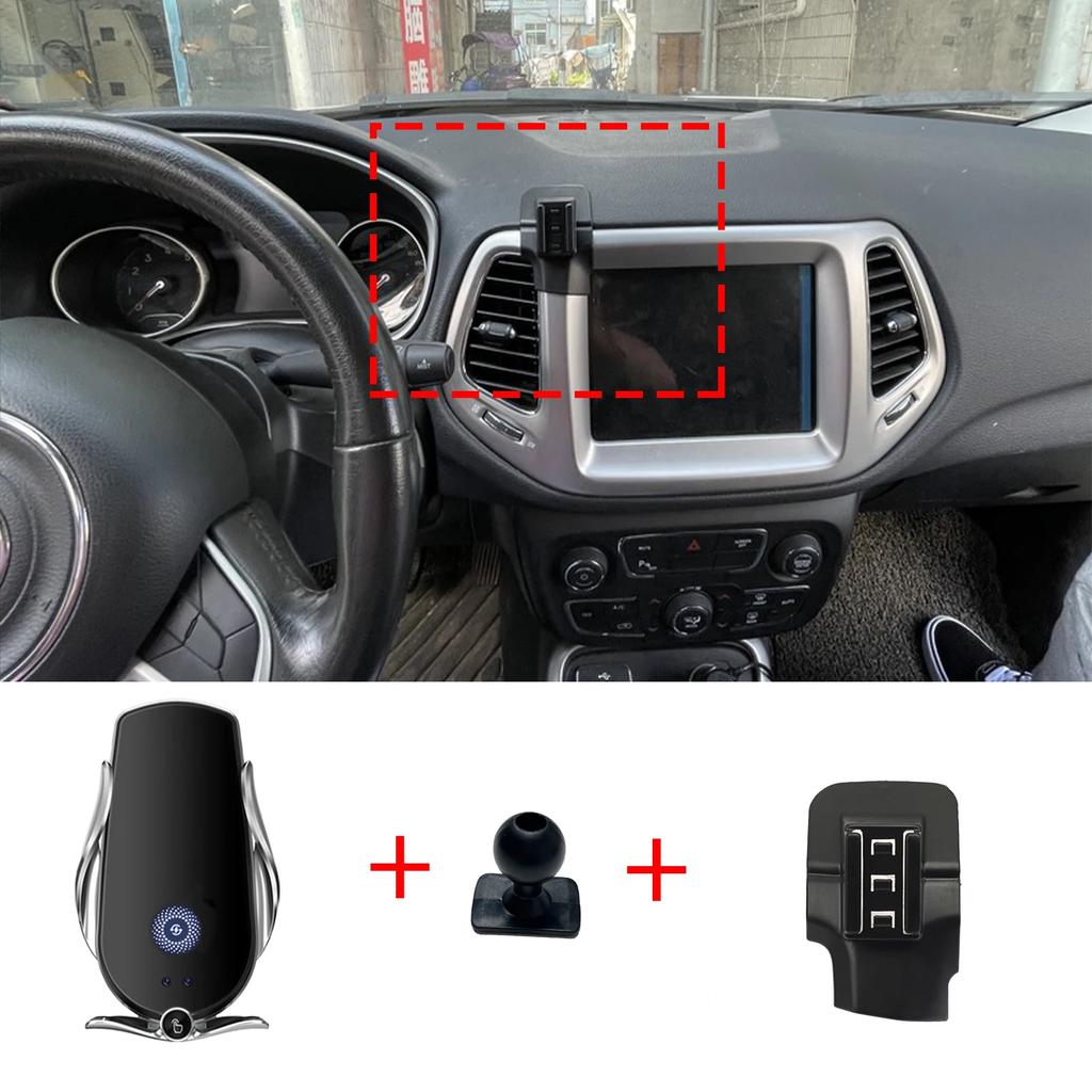 Car Mobile Phone Holder Accessories for Jeep Compass 2017~ GPS Bracket Navigation Stand Auto