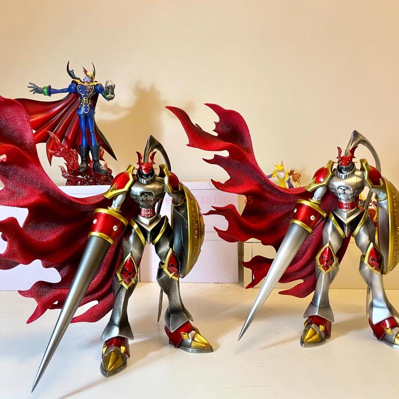New 40Cm Digimon Peripheral Desktop Ornament Statue Og Red Lotus Knight Beast Gk Figurine Model Cool Gift
