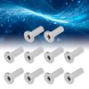 10Pcs Stainless Steel Protector Sleeves High Tensile Strength Anti Fatigue Weatherproof Cable Railing Protector Sleeves