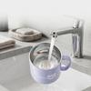 316 Stainless Steel Bathroom Tumbler Cup Toothbrush Mug with Anti-Scald Handle Detachable Travel Drinking Home Bath Accessories