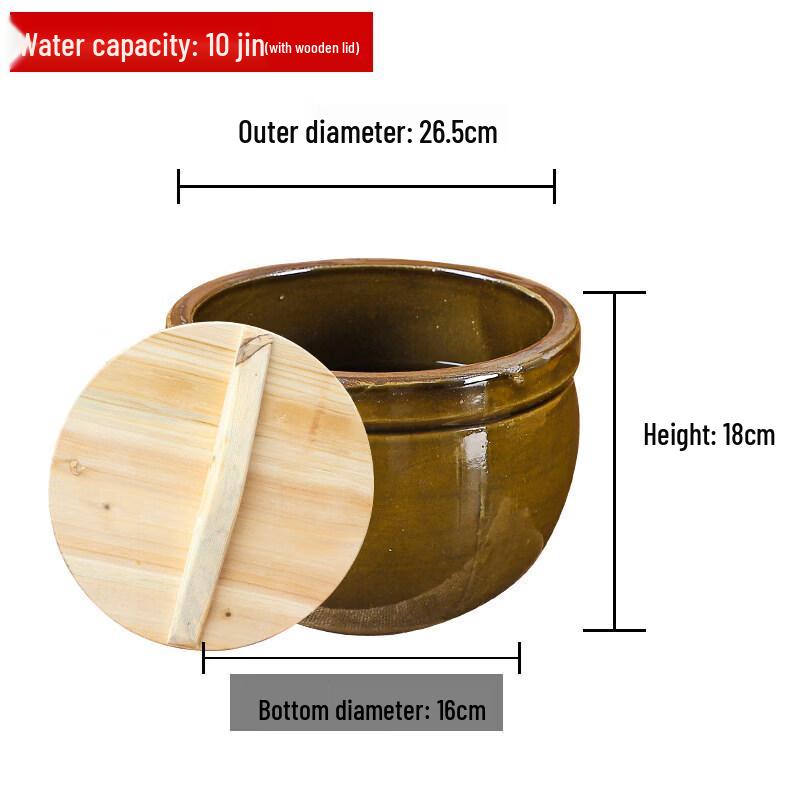 Traditional Ceramic Fermentation Jar