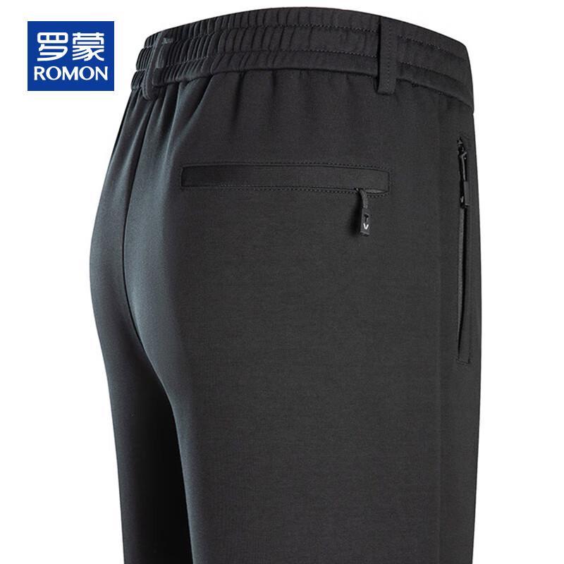 ROMON Men's Loose Straight Casual Drawstring Pants