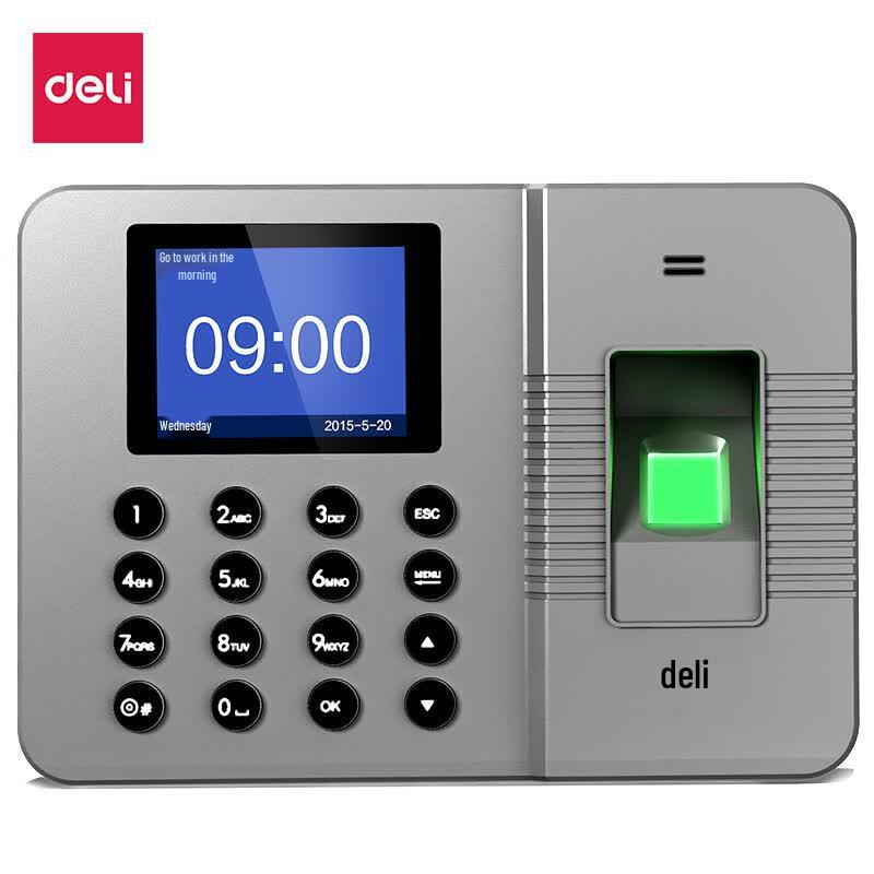 

Deli 33113 Fingerprint Time Clock CN plug (adapter included)