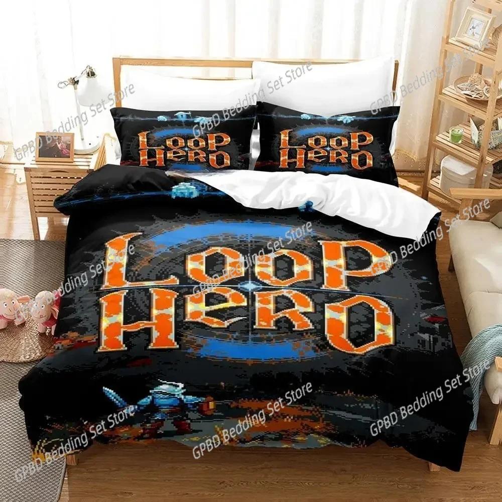 Loop Hero 3D NEW Duvet Cover Pillowcase Bedding Set Adult Boy Girl Bedroom Decoration Children Single Double Large