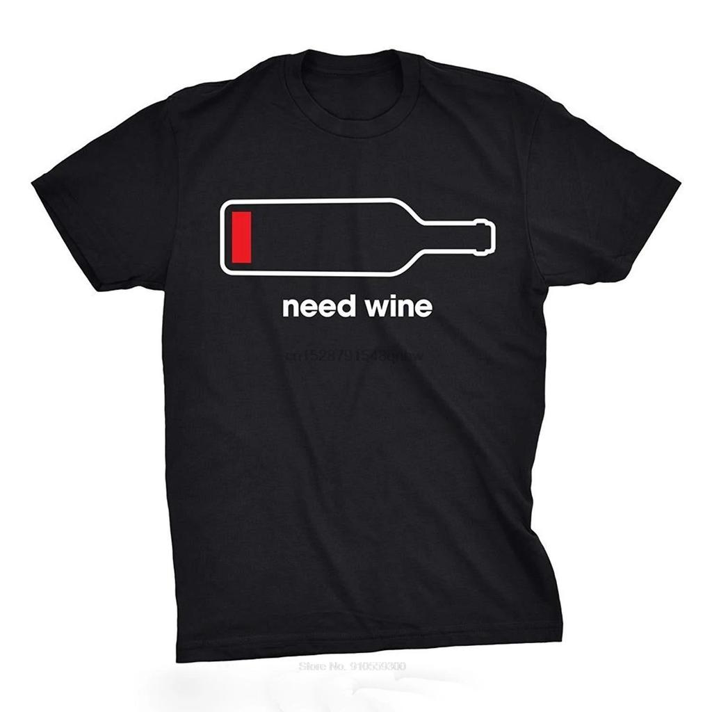 Low Battery Need Wine Graphic T-Shirt