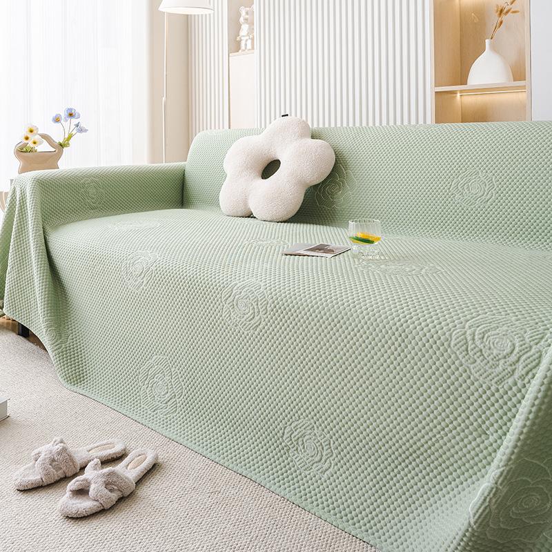 Summer Sofa Cover Cloth Ice Silk Sofa Towel a Whole All-Inclusive Universal Cover Cover Anti-Scratching Sofa Cushion