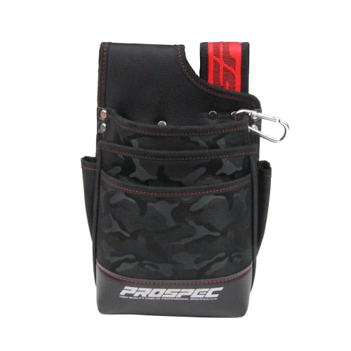 SK11 3-Drawer Waist Pouch with Soft EVA Foam, Reinforced Bottom, Stretch Interior Pocket, and PRO-RD12 Inner Holder, Camouflage Black