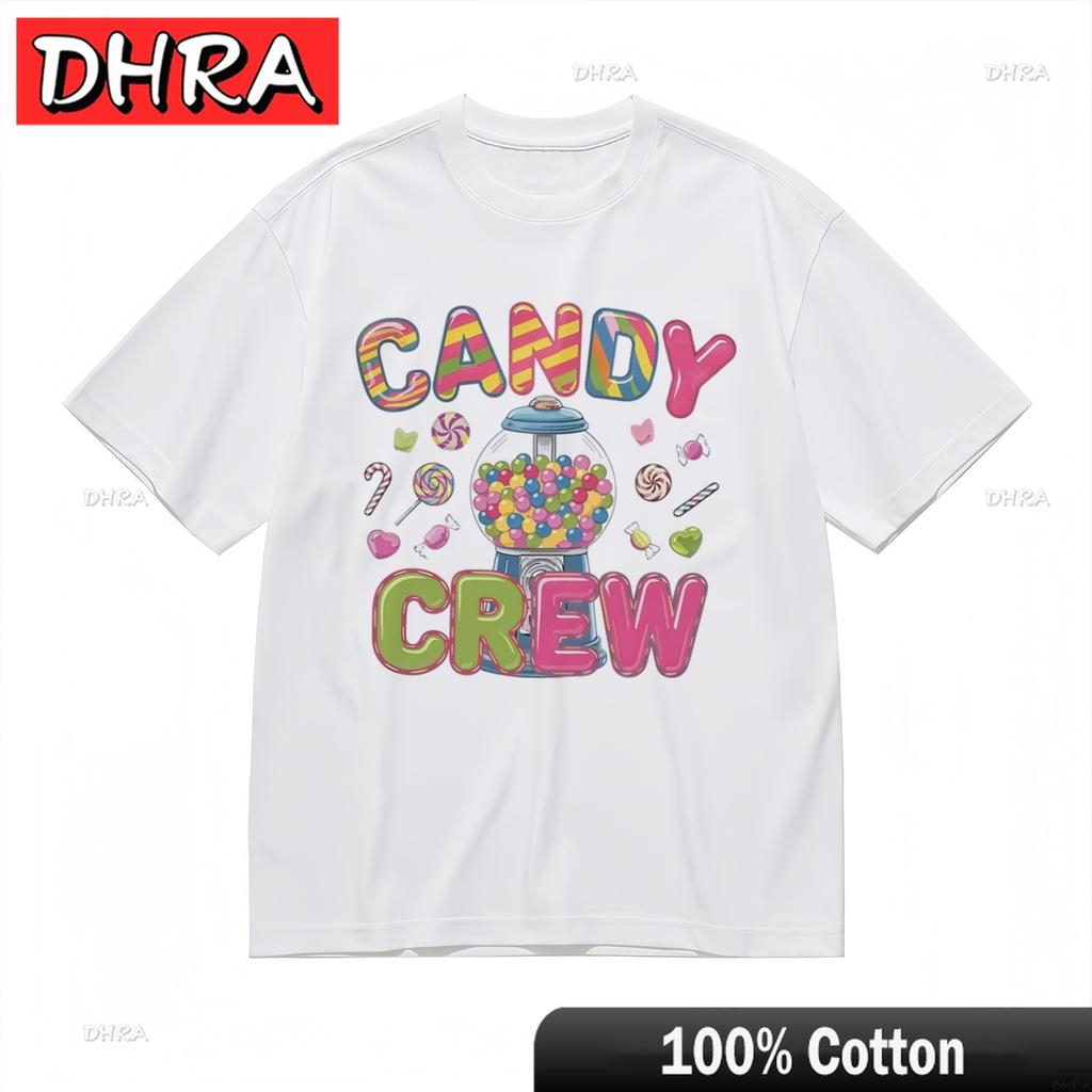 Womens Comfy Trend Breathable Classic TShirt Sweet Treat Pattern Design Tee Shirts for Vocation TShirt Women Camisetas Mujer