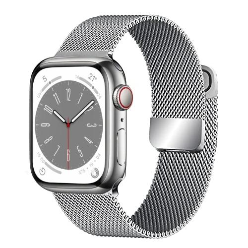 Milanese Loop Band for Apple watch Ultra 9 8 7 6 5 SE 45mm 49mm 44mm/41mm/40mm Metal Magnetic Strap iWatch 11 10 46mm 42mm Band