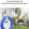 201 Stainless Steel Garden Hose Holder Multi Purpose Household Car Wash Water Hose Faucet Hose Hook Balcony Wall Mount Storage