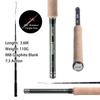 Combo canne da pesca a mosca Tenkara Goture 12FT Classiche Portatili Ultraleggere in Fibra di Carbonio IM8 Canna da Trota con Set di Linea da Mosca e Esche Nuovo