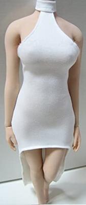 Action Figure Beautiful Sexy White One Piece Evening Dress and Head Not [TOYBARJAPAN] 1/6 Accessories/Girls (Body Included)