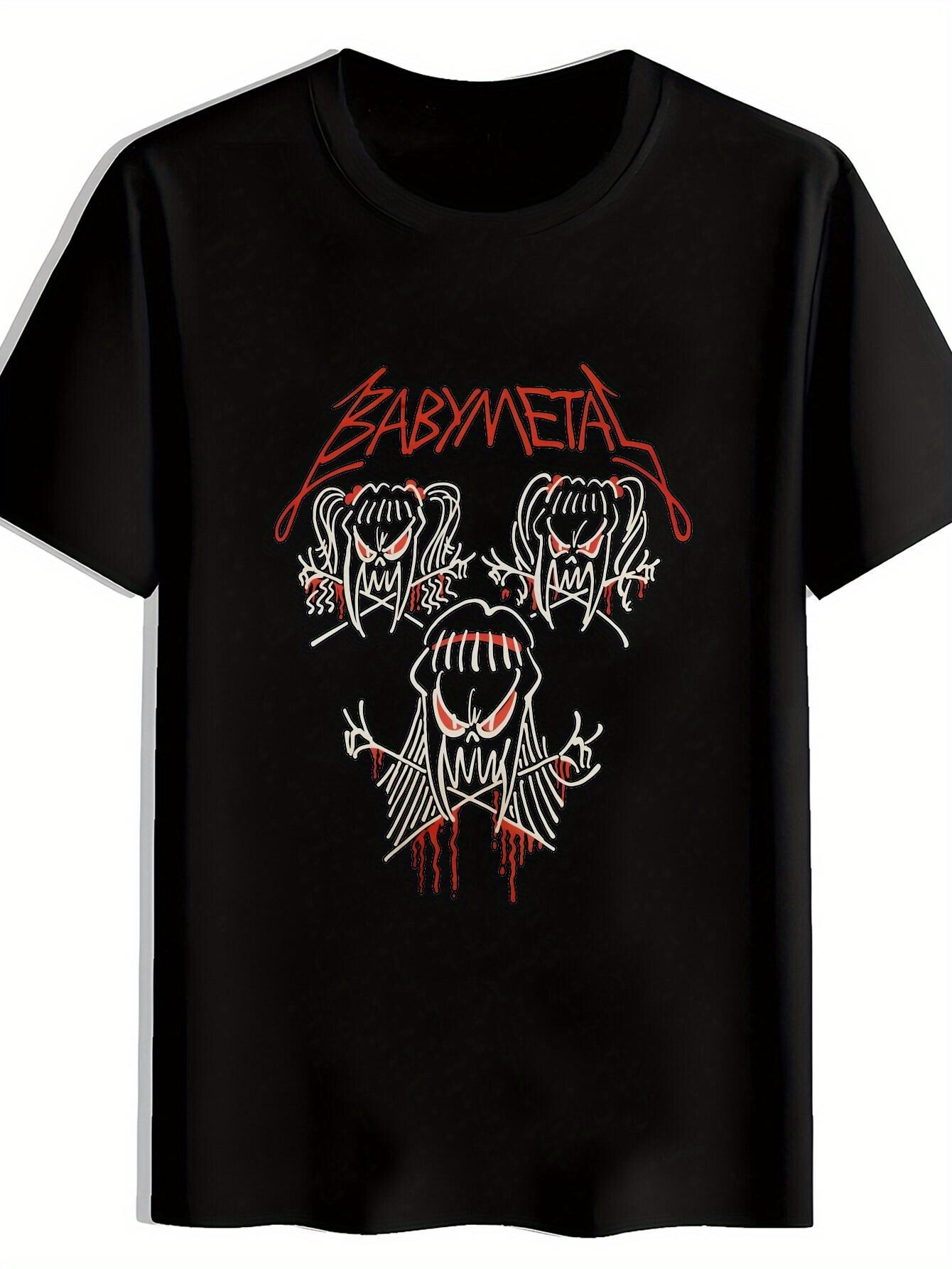 T-shirt Retro Rock Band Graphic - Short Sleeve XXXL