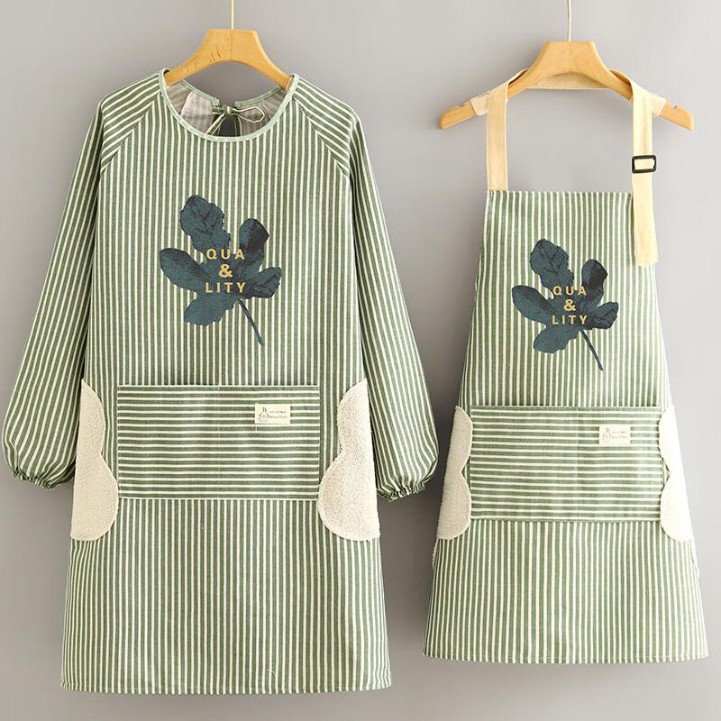 COFLYEE Halterneck Bomull Linne Köksförkläde