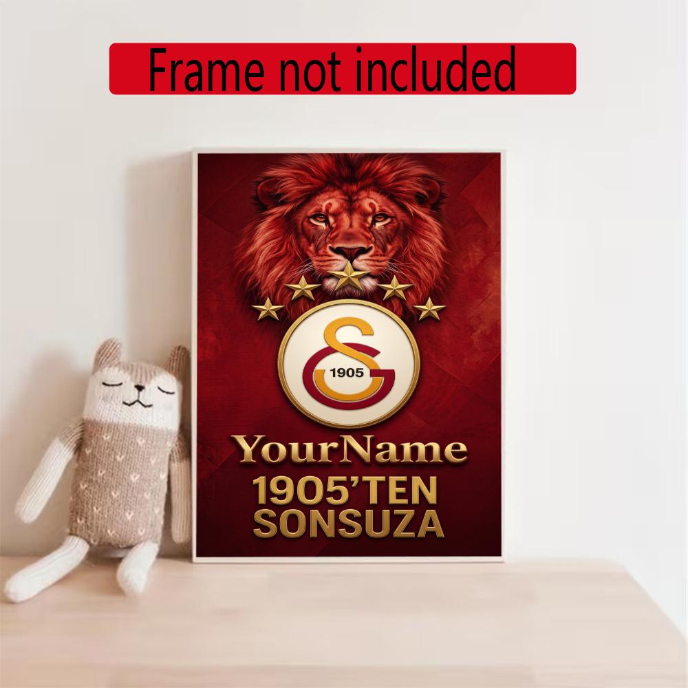 Galatasaray Personalized Text Diamond Painting Round Diamond Mosaic Rhinestones Diamond Embroidery Craft Kit Wall Decor Without Frame