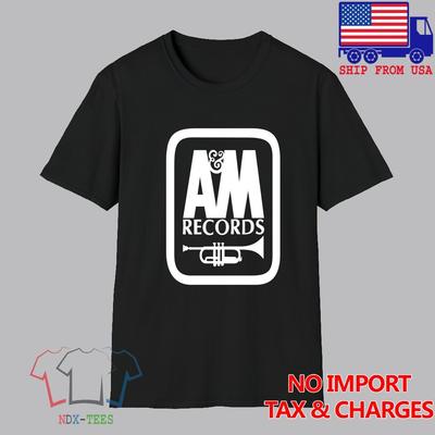 Aamp;M Records Herren#039;s Schwarz Größe Unisex T-Shirt