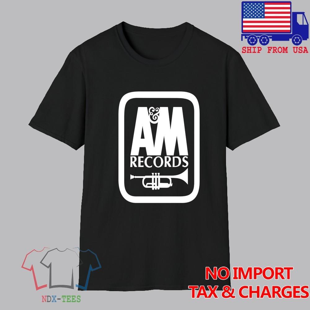 Aamp;M Records Men#039;s Black Size Unisex T-Shirt XXXL