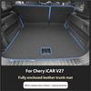 For Chery iCAR V27 2026+ Leather Trunk Mat Original Color Custom All-Encirclement Trunk Mat Rear Anti-Dirty Protector Pad