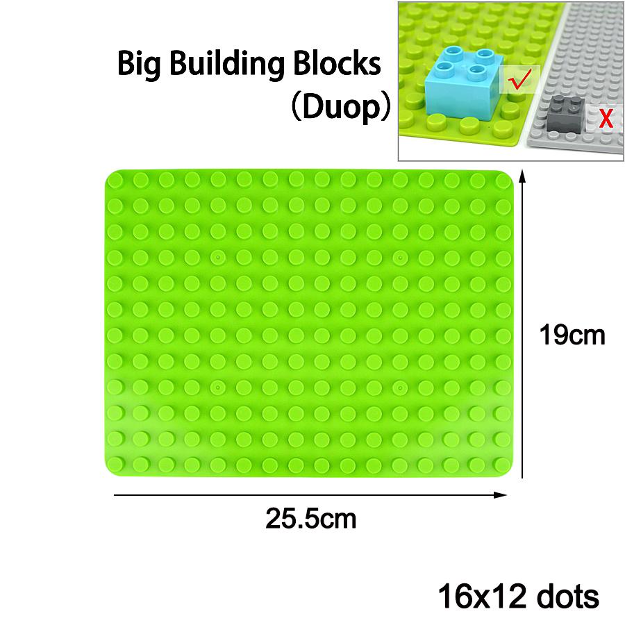 404 Dot Large Size  Baseplate Brick Big Size Plate Building Block Floor Accessories Leduo Particle Compatible Big Animal