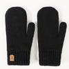 Warm Warm Gloves Thick Knit Mittens Fashion Double-Layer Mittens  Cold Weather