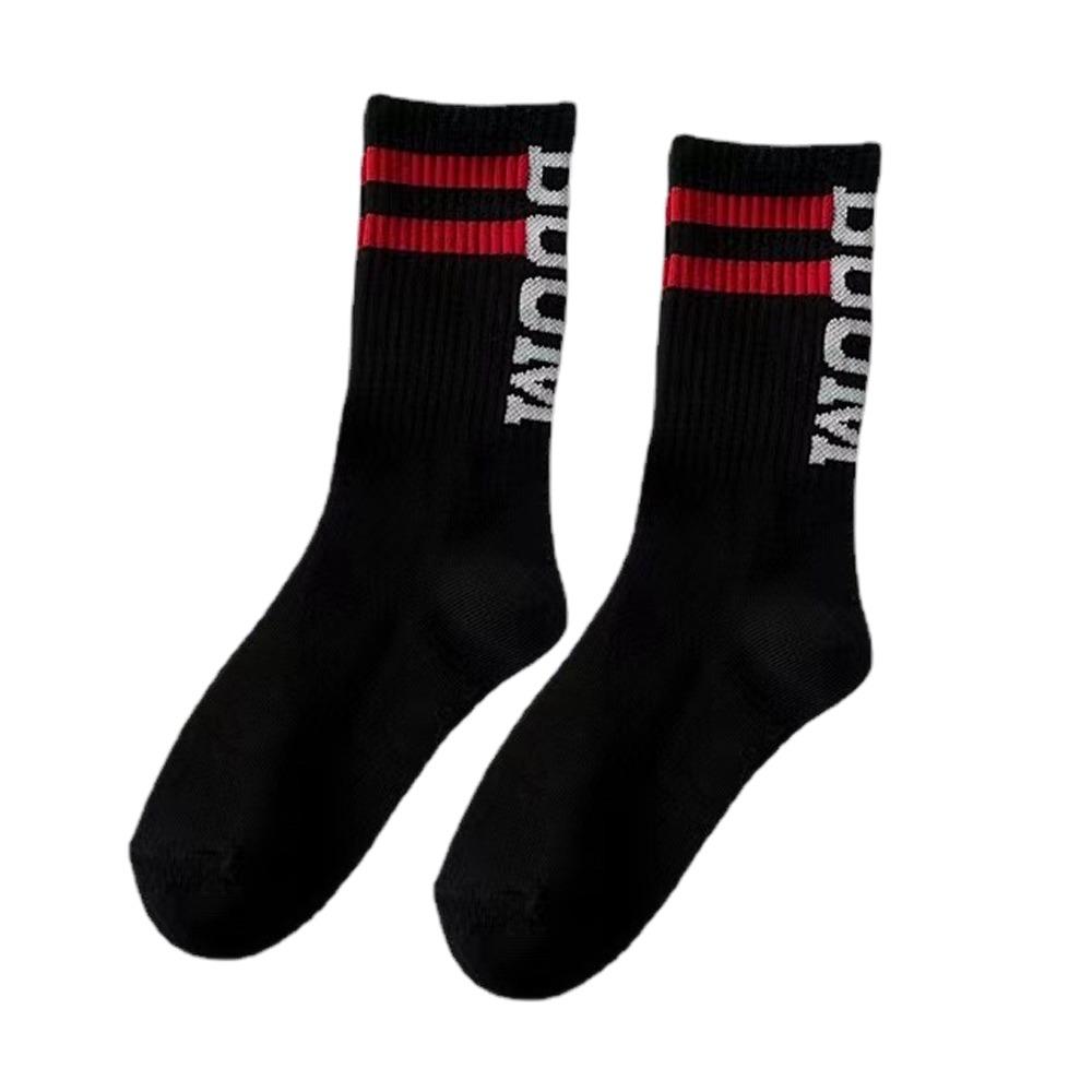 Breathable Cotton Socks Letter Skateboard Sock Casual Hip Hop Socks  Streetwear EU 36-42