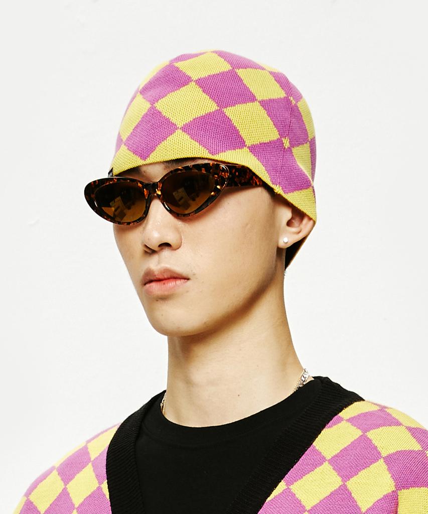 CRITIC Checker Board Beanie Orange