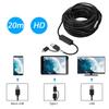 Akozon Waterproof Night Vision Endoscope 20m 720P IP67 Waterproof USB Connection Universal Mobile Phone PC Computer Smartphone LED Light 5.5mm 60°